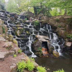 cascade at Virginia Water Lake at Windsor Great Park