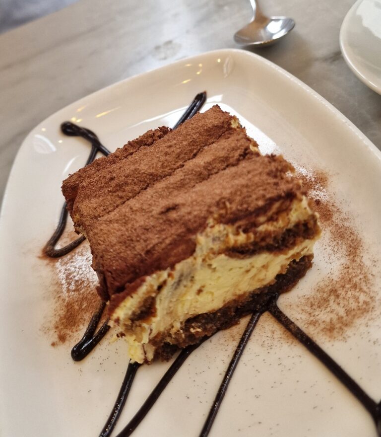 tiramisu dessert when celebrating our wedding anniversary in london by a3family.co.uk